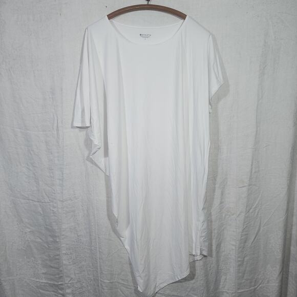 Poshmark
Athleta Women's Large Crew Asymmetrical Short Sleeve Draped Dress - Picture 2 of 4